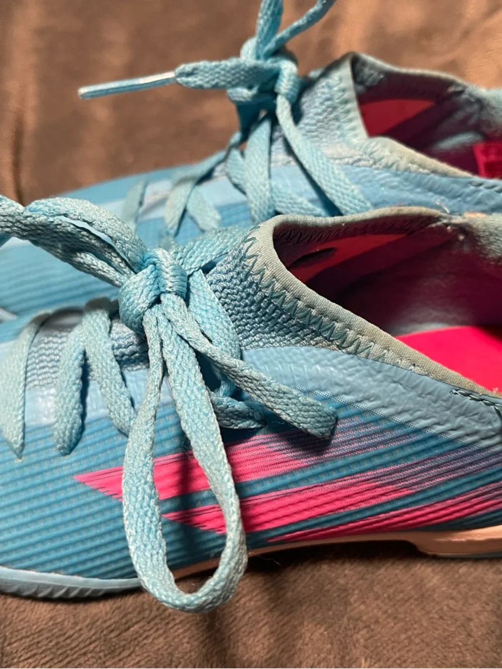 Adidas X Speedflow.3 In J Jr GW7493 shoes blue Pink size 1 GIrls